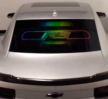 2010-15 Camaro Coupe - Windrestrictor Brand Glow Plate with RS Emblem and RGB Extreme Lighting Kit
