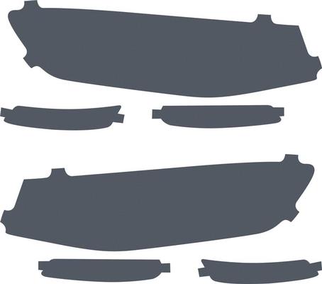 2016-17 Camaro SS Lamin-X Film Gunsmoke Headlamp Cover Kit