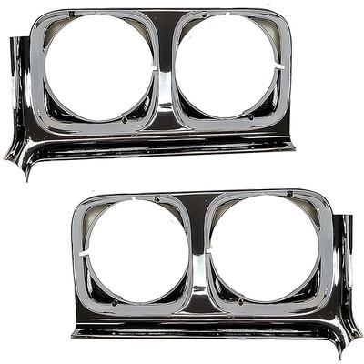 1970 Buick Skylark, GS, Sportwagon; Headlamp Bezel Set, LH and RH; Pair