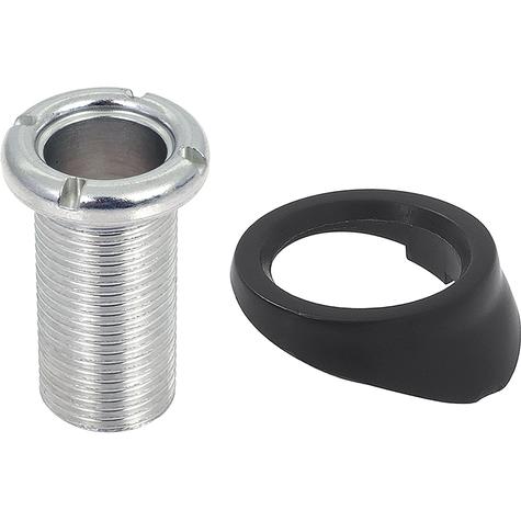1981-87 Buick Grand National and T-Type; Power Antenna Bezel and Nut Kit - Black Bezel / Chrome Nut