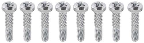 1967-68 Tail Light Lens Screw Set, Stainless (8)