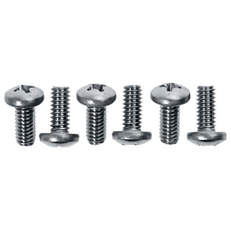 70-78 Mustang; Headlamp Ring Screw Set; Stainless Steel; 6-Pieces