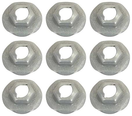 1967-68 Mustang Plastic Dash Trim Nut Set ; 9 Piece Set