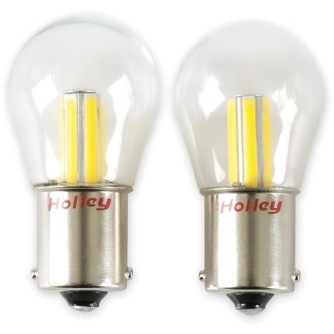 Holley RetroBright Multi-Purpose LED Bulbs; 1156; Amber