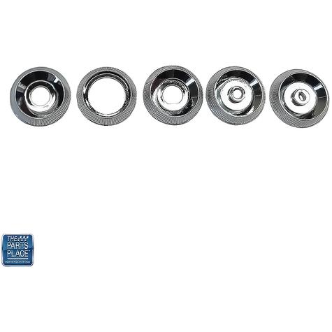 1964-65 Pontiac GTO; Dash Bezel Set; 5 Pieces