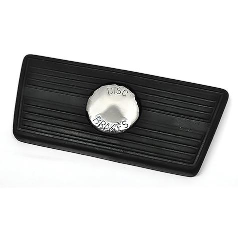 1967-72 Chevrolet El Camino, Chevelle, Malibu; Brake Pedal Pad Cover; For Automatic Transmission; Disc Brakes