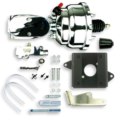 The Right Stuff 60-62 GM & GMC C/K Truck, 8" Chrome Booster Master Combination Kit Disc/Disc - (J86010572)