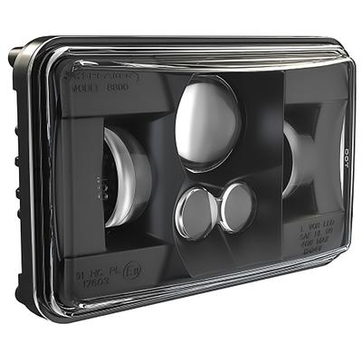 JW Speaker; Model 8800 EVO 2; LED Projector Headlight; Low Beam; 4x6 Inch Rectangle; Black Bezel