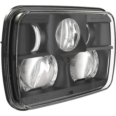 JW Speaker; Model 8900 EVO 2; LED Projector Headlight; High/Low Beam; 5x7-Inch Round; Black Inner Bezel; (Lens Measures: