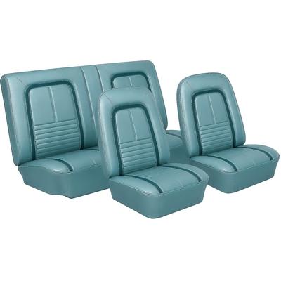 1967 Camaro; Front Buckets & Rear Seat Upholstery; Deluxe Interior; Convertible; Turquoise