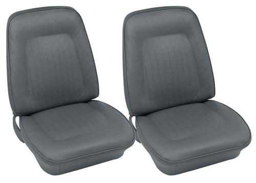 1967-68 Camaro Convertible Light Gray Leather Standard Upholstery Set