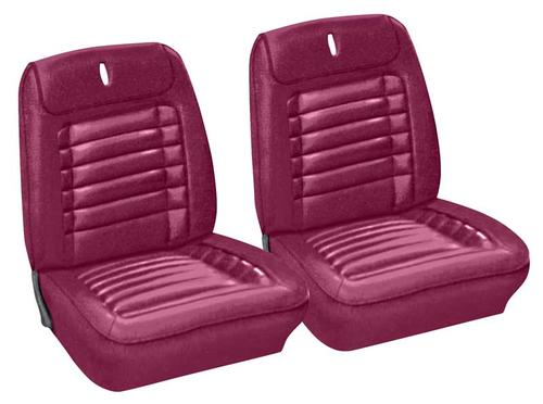 1968 Camaro; Front Buckets & Rear Seat Upholstery; Deluxe; Coupe; w/Fold Down Rear Seat; Red