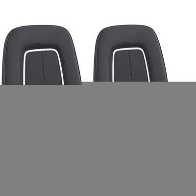 1967 Camaro; Front Bucket Seat Upholstery; Deluxe Interior; Black