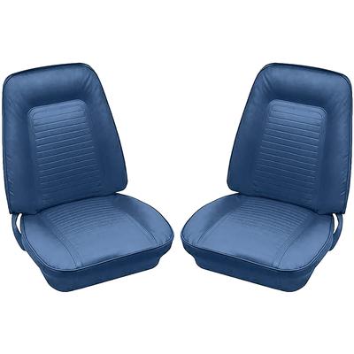 1969 Camaro Coupe / Convertible Dark Blue Standard Front Only Bucket Seat Upholstery