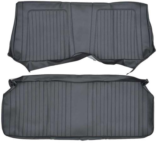 1967-68 Camaro Coupe Standard; Rear Upholstery Set; Black