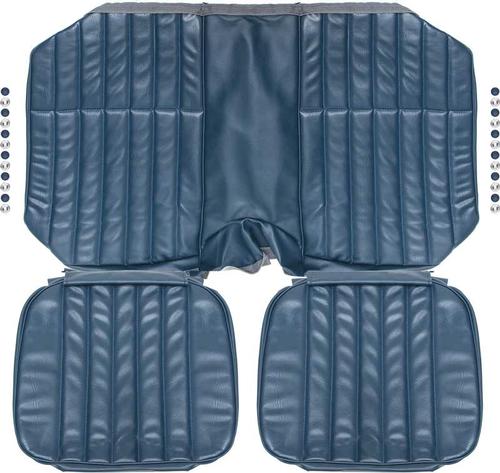 1971-72 Camaro Dark Blue Standard Rear Only Seat Upholstery