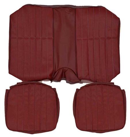 1978 Camaro Standard Interior Rear Seat Upholstery; Carmine Sierra Grain Vinyl
