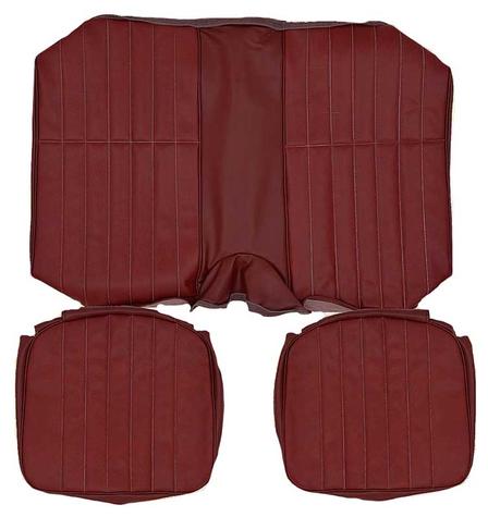 1979 Camaro Standard Interior Rear Seat Upholstery; Carmine Sierra Grain Vinyl