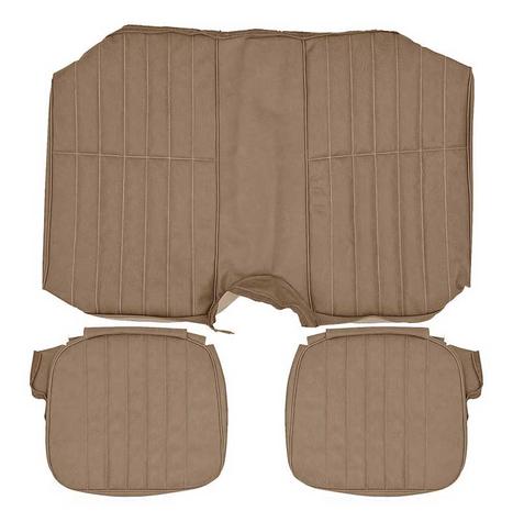 1981 Camaro Standard Interior Rear Seat Upholstery; Camel Sierra Grain Vinyl