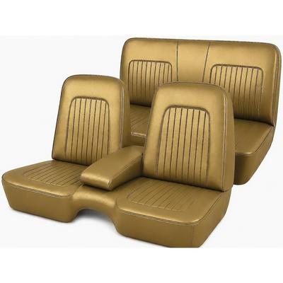 1967 Camaro; Standard Front Bench & Rear Seat Upholstery Set; Coupe; Gold