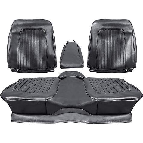1967-68 Chevrolet Camaro; Standard Front Bench Seat Cover; Black