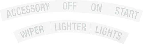 1967 Camaro / Firebird 4 Piece Dash Bezel Sticker Set