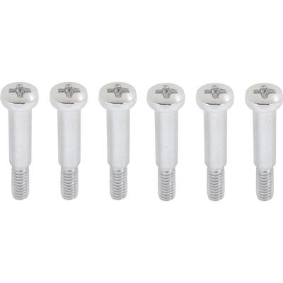 1968-78 GM; Turn Signal, Tail Lamp, Side Marker, Cargo Lamp; Shouldered Lens Screw; Chrome; 6 Piece Set