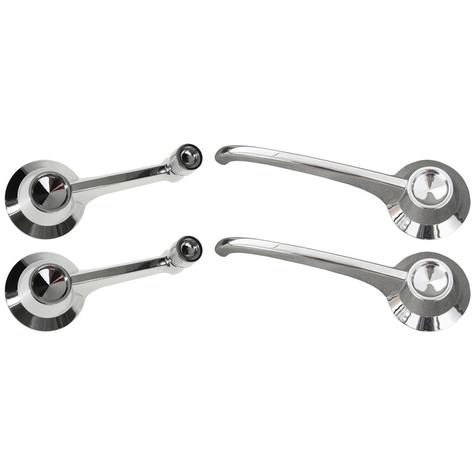 1965 Mustang Fastback; Door and Window Handle Kit; Clip On; 4-Piece Kit