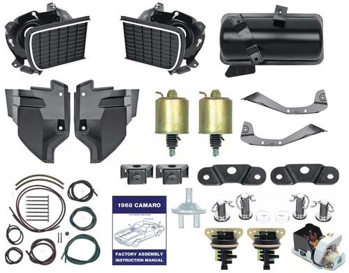1968 Camaro RS Headlamp Restoration Kit ; w/o Headlight Door Chrome Accents