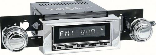 1970-81 F-Body Laguna Am/Fm Radio - Chrome Radio, Buttons & Bezel w/Chrome Knobs