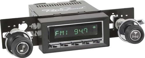 1970-81 F-Body Hermosa Radio - Chrome Radio & Buttons w/Black Bezel & Knobs