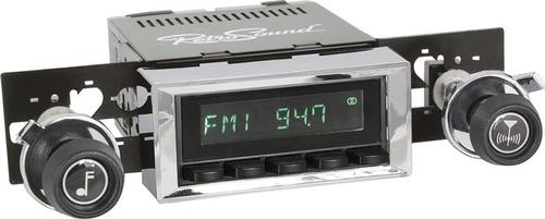 1970-81 F-Body Hermosa Radio - Black Radio, Buttons & Knobs w/Chrome Bezel