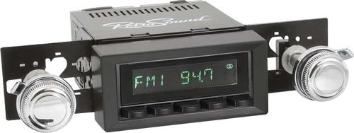 1970-81 F-Body Hermosa Radio - Black Radio, Buttons & Bezel w/Chrome Knobs