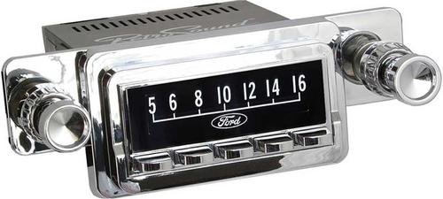 1964-66 RetroSound Hermosa Series Radio - Chrome Face/Chrome Buttons/Chrome Bezel/Chrome Knobs