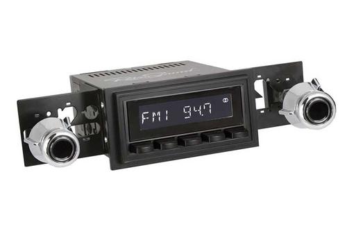 1969-73 RetroSound Laguna Series Radio - Black Face/Black Buttons/Black Bezel/Black Dot Knobs