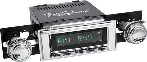 1969-72 Full Size Chevrolet Long Beach Radio w/SiriusXM - Chrome Radio, Buttons, Bezel & Knobs