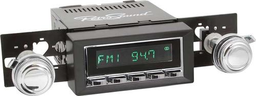 1970-81 Camaro / Firebird Long Beach Radio w/SiriusXM - Chrome Radio, Buttons & Knobs w/Black Bezel