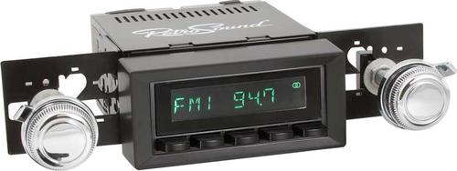 1970-81 Camaro / Firebird Long Beach Radio w/SiriusXM - Black Radio & Buttons w/Chrome Bezel & Knobs