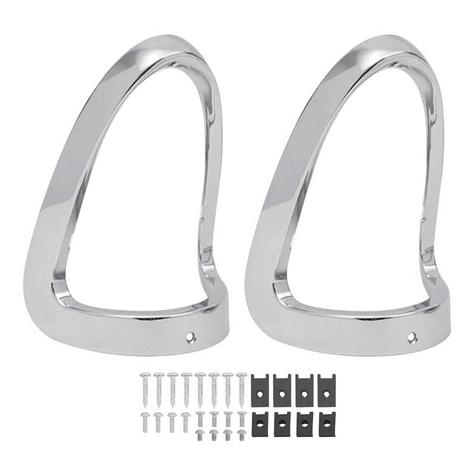 1955 Chevrolet Tail Lamp Bezel Kit - W/ Mounting Hardware
