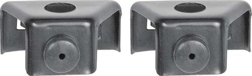 1968 Camaro; Rally Sport Headlight Door Stop Bracket; with Stoppers; Pair