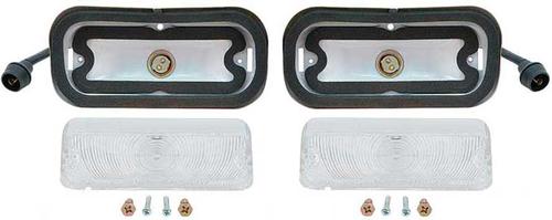 1964 Impala, Bel Air, Biscayne; Park Lamp Assemblies; Clear Lens; RH & LH; Pair
