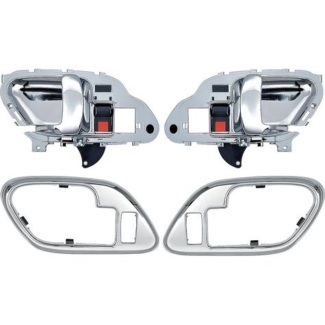 1995-02 Chevy, GMC Pickup Truck, SUV; Inner Door Handle Set; With Bezels; Power Locks; Chrome Lever; Chrome Bezel