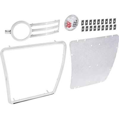 1959 Impala; Rear Seat Speaker Grill, Emblem and Trim Set; 4 Piece