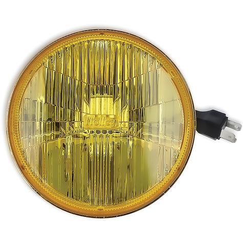 Holley RetroBright LED Sealed Beam Headlight; 5.75" Round; High Beam Only; Yellow