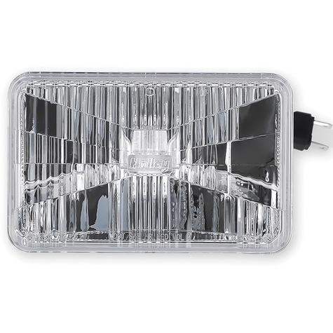 Holley RetroBright LED Sealed Beam Headlight; 4"x6" Rectangle; High Beam Only; Classic White