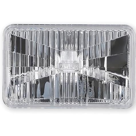 Holley RetroBright LED Sealed Beam Headlight; 4"x6" Rectangle; High/Low Beam; Clear Lens; Housing Only