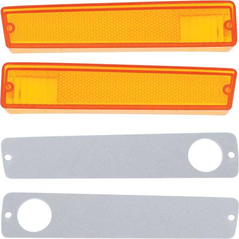 1970-71 Dodge Dart Front Side Marker Lens Set