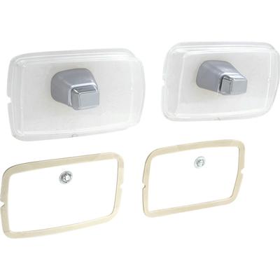 1968 Plymouth Barracuda Parking Lamp Lenses; Pair