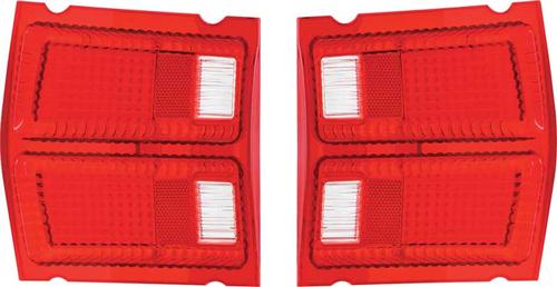 1969 Dodge Dart; Tail Lamp Lenses; with Gaskets; Pair