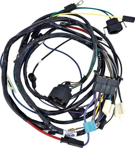 1973 Dart, Duster, Scamp, Valiant; Engine & Front Light Wiring Harness; with 318, 340 Engines